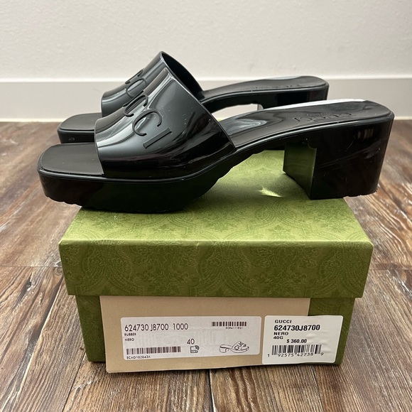 Rubber Gucci Logo Womens Platform - Picture 4 of 6